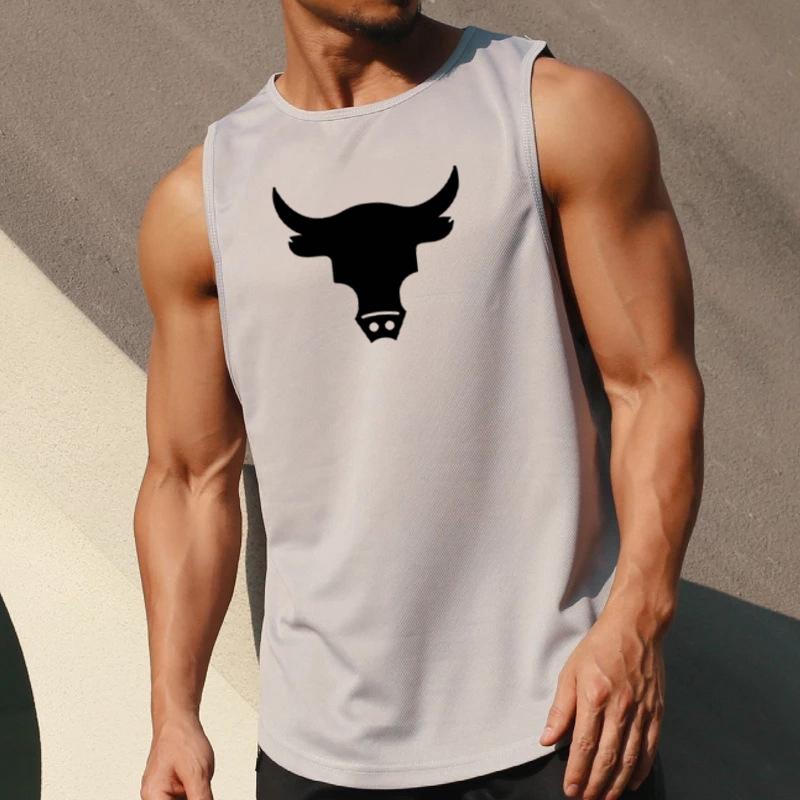 Męska koszulka na siłownię męska koszulka bez rękawów Fitness męska siatka oddychająca Fitness kamizelka sportowa podkoszulek siłownie kamizelka do biegania mężczyzn