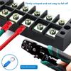 250Pcs Insulated Wire Connectors Crimp Terminal Kit O-Type Wire Lug PVC Round Ring Cold- Pre-Insulated Terminal