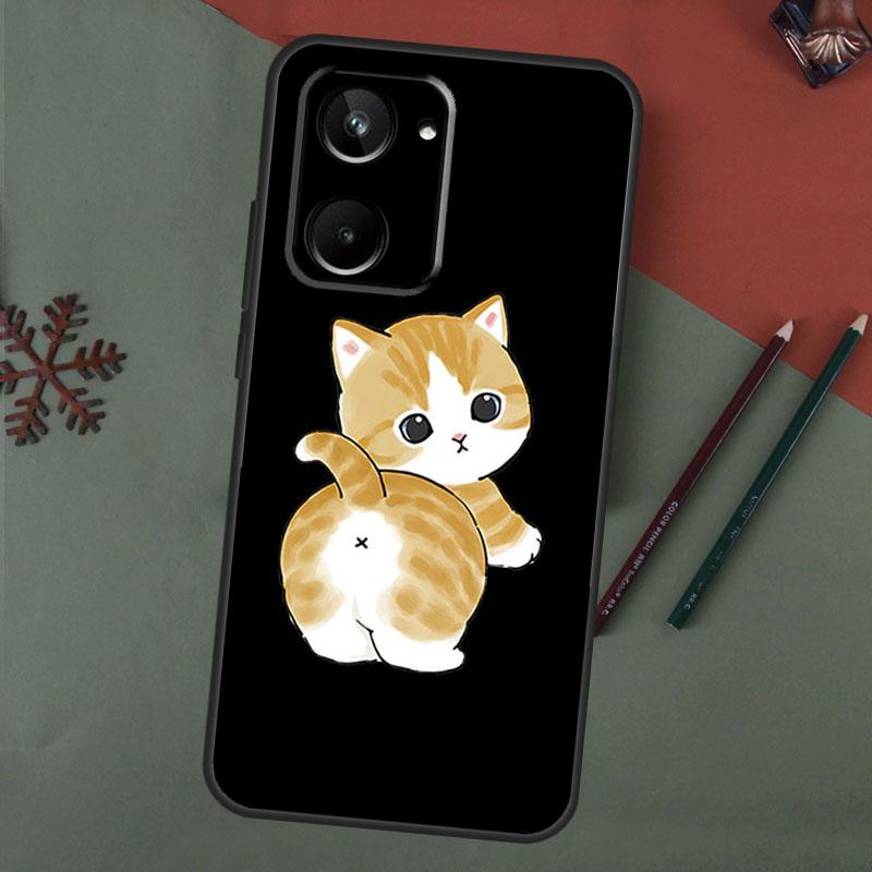Funny Animal Cats Dog Tiger Couple For Realme GT Neo 5 3 2 T 8 9 10 11 Pro Plus C11 C15 C21 C25 C30 C31 C33 C35 C55 C21Y Case