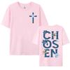 Chosen Floral Aesthetic Bible Verse T-shirts Women's Trendy Christian Clothing T Shirt Men's Fashion Retro Style Classic T-shirt