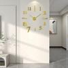 3d Modern Wall Clock Mirror Sticker Acrylic Number Clocks For Home Decoration