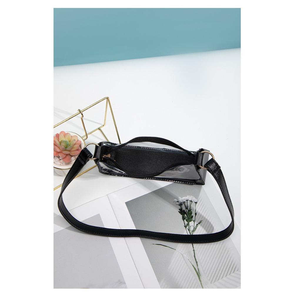 Achseltasche Mode Transparente Tasche Umhängetasche Handtasche Damen Einfache Kleine Tasche