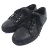 Excellent Low Cut Sneakers Black Canvas Mens 6.5 426189 Used