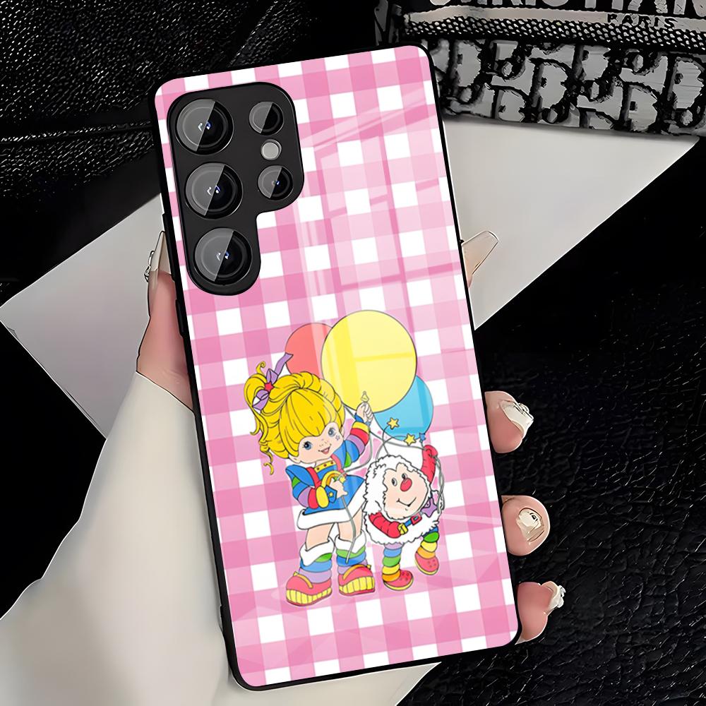 Cartoon R-Rainbow Brite Phone Case For Samsung S26 S25 Plus S20 S20 Plus S22 Ultra S23 FE S21 Plus S21 Ultra Glass Cover