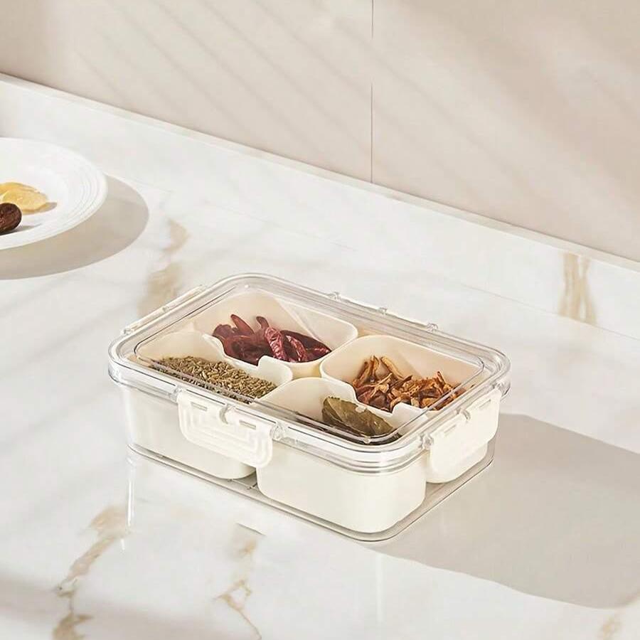 2 Grid4 Grid 8 Grid Snack Box Container Portable Travel Charcuterie Board with Lid Refrigerator Food Storage Box Organizer 3730₽