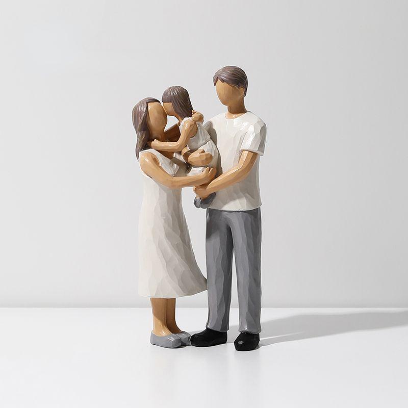 Home Decor Resin Statue People Model Figurines for Interior Home Decoration Accessories Living Room Decoration Christmas Gifts