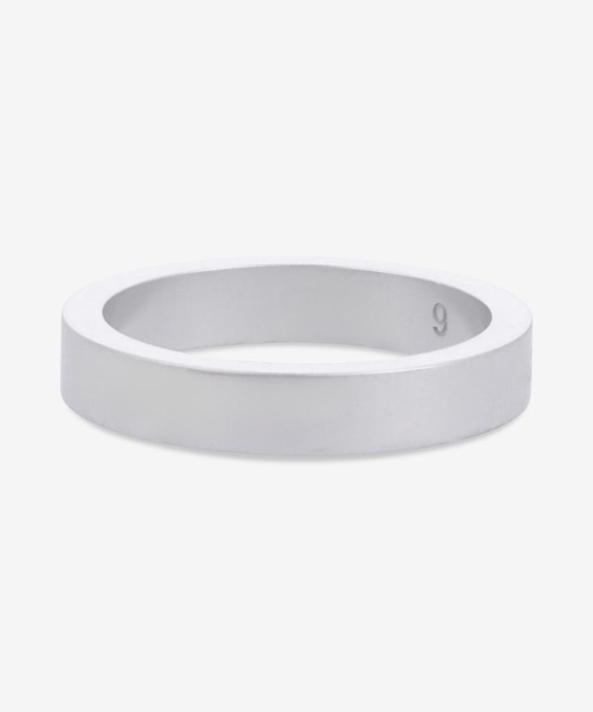 Maison Margiela Number Reference 4Mm Ring - Silver / Sm1Uq0119P8863101