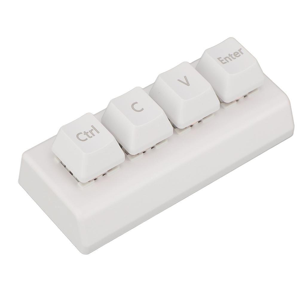 Programmable Keypad 4 Keys Support NKRO Red   Ctrl C V Enter   Mechanical Keypad for Gaming   Media