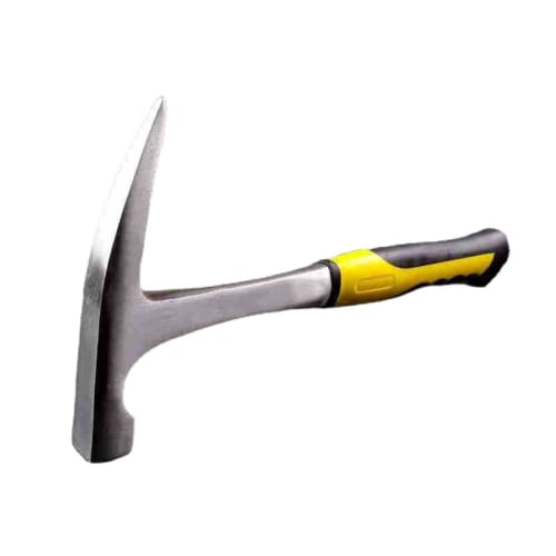 RYOHIN Lab. Rock Pick Hammer for Geological Surveys, Easy Grip, Rock Mining, Mining Exploration, Crushing, Quarrying (Pointed Hammer)