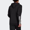 Adidas Essentials Knit Hoodie Jacket Men Outerwear Black GS1581