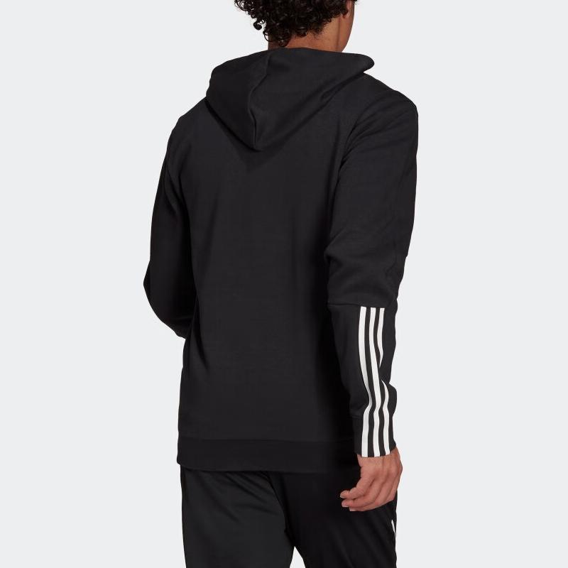 Adidas Essentials Knit Hoodie Jacket Men Outerwear Black GS1581
