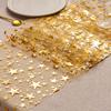 Glitter Bling Star Table Runner - 28CM×280CM Thin Metallic Mesh, Great for Wedding, Holiday, Christmas & Party Decor