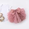 Fluffy Tutu Fluffy Skirt Multi-layer Tulle Mesh Skirt Cute Baby Girls Tutu Skirt  Kids