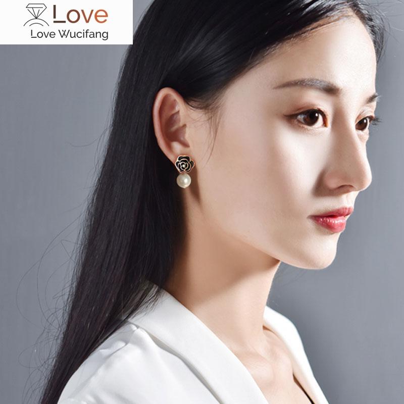 

Роскошный брендовый дизайн жемчужный кулон камелия серьги женская вечеринка свадебные украшения