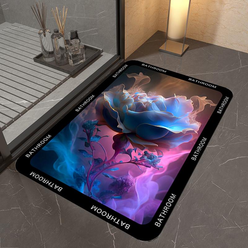 Bathroom Floor Mats Quick-drying Dirt-resistant Non-slip Mats for Bathrooms Bathroom Entrance Doorsabsorbent Carpets