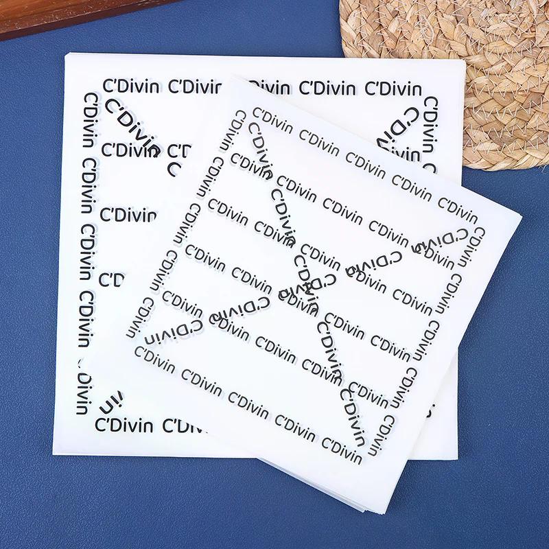 100Pcs Oilpaper Wrapping Paper For Bread Sandwich Burger Fries Food-grade Wax Paper Kitchen Baking Tool Packaging Decor