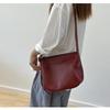 Johnature Simple Genuine Leather Women's Shoulder Bags Nature Soft Cowhide Solid Color Versatile Crossbody Bags