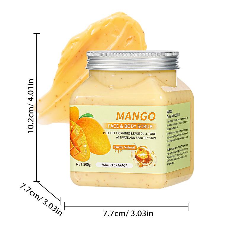 

Скраб для тела эксфолиант 500 г Глубокое очищение Кофейный скраб Большая бутылка Удаление мурашек Mango Scrub 500g