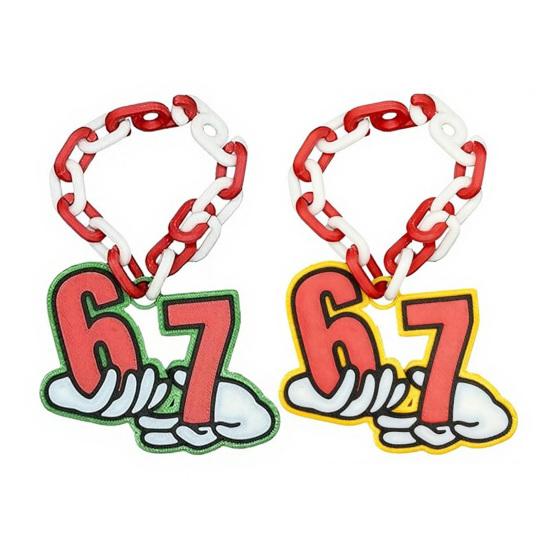 67 Necklace Holiday Accessory Bright Cheerful Design Elf Pranks 3D Printed Necklace Kids Elf Props On