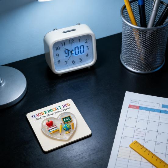 Yousheng Teacher Pocket Hug with Greeting Card Love Heart Shape Teacher Pocket Hug Token Thank You Teacher Appreciation Keepsake Gifts