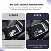 Center Console Organizer Tray for 2025 Hyundai Tucson Armrest Storage Dividers Interior Center Console Dividers Car Accessories