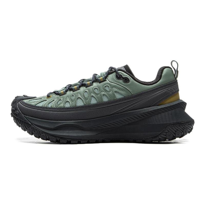 Li-Ning Wind Ranger CRC unisex low-top running shoes green black shock-absorbing slip-resistant wear-resistant AZGU083-4 38
