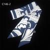 2024 New Design Dot Floral Stripe Skinny Brand Scarf For Women Hair Neck Silk Scarf For Ladies Foulard Headband Bag Scarves