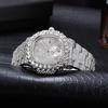 Fashion Iced Out Watches Men Luxury Full Diamond Automatic Date Clock Steel Waterproof Watch Male