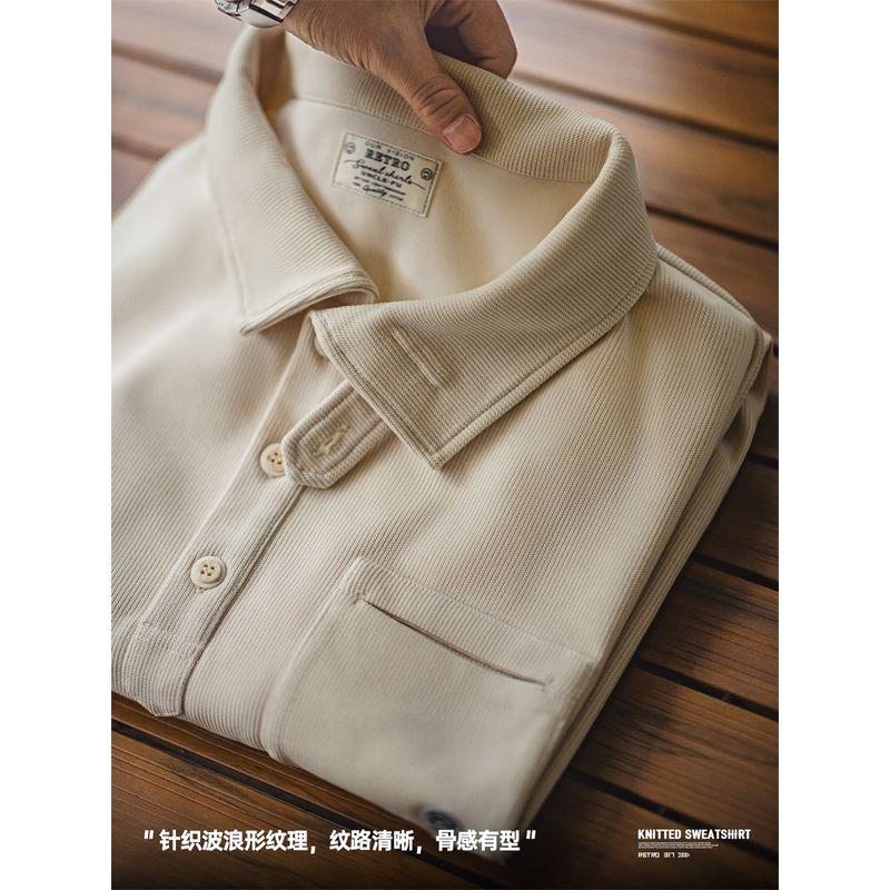 Marden Casual Sweatshirt Lapel Polo Shirt Spring Overalls