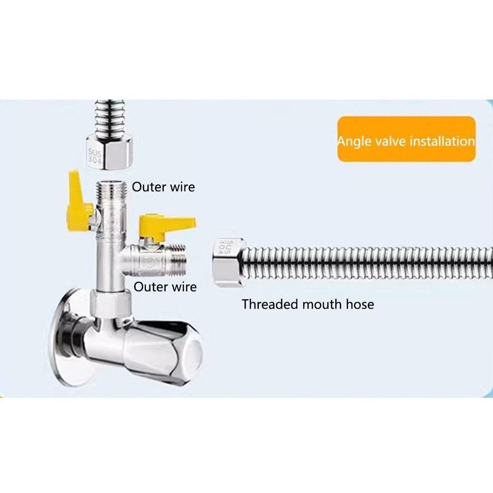 Zesílený sprchový přepínací ventil Mosazná hadicová armatura Nový uzavírací ventil Baterie