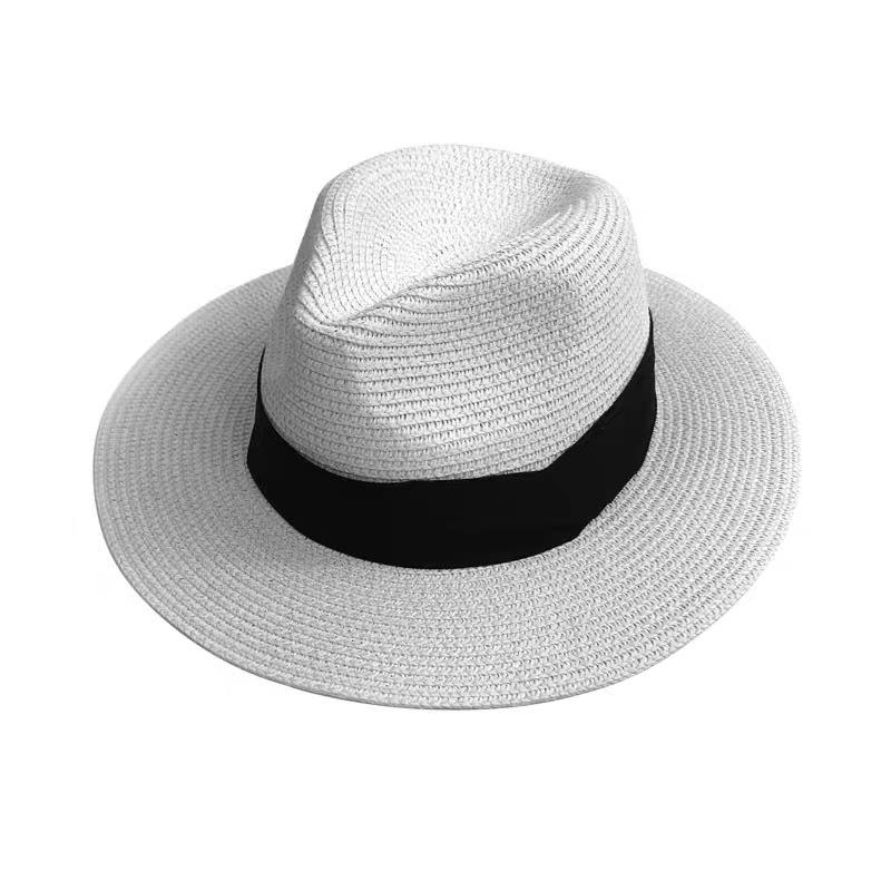 Summer Pepper Hat Women's Three-fold with British Jazz Versatile Big-brimmed Top Hat Travel Shade Sun Hat