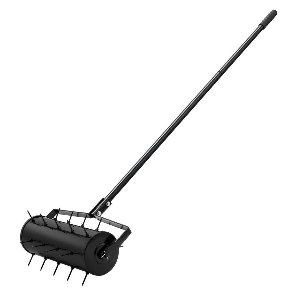 Rolling Lawn Aerator 18" Heavy-Duty Manual Rolling Aerator Lawn Black