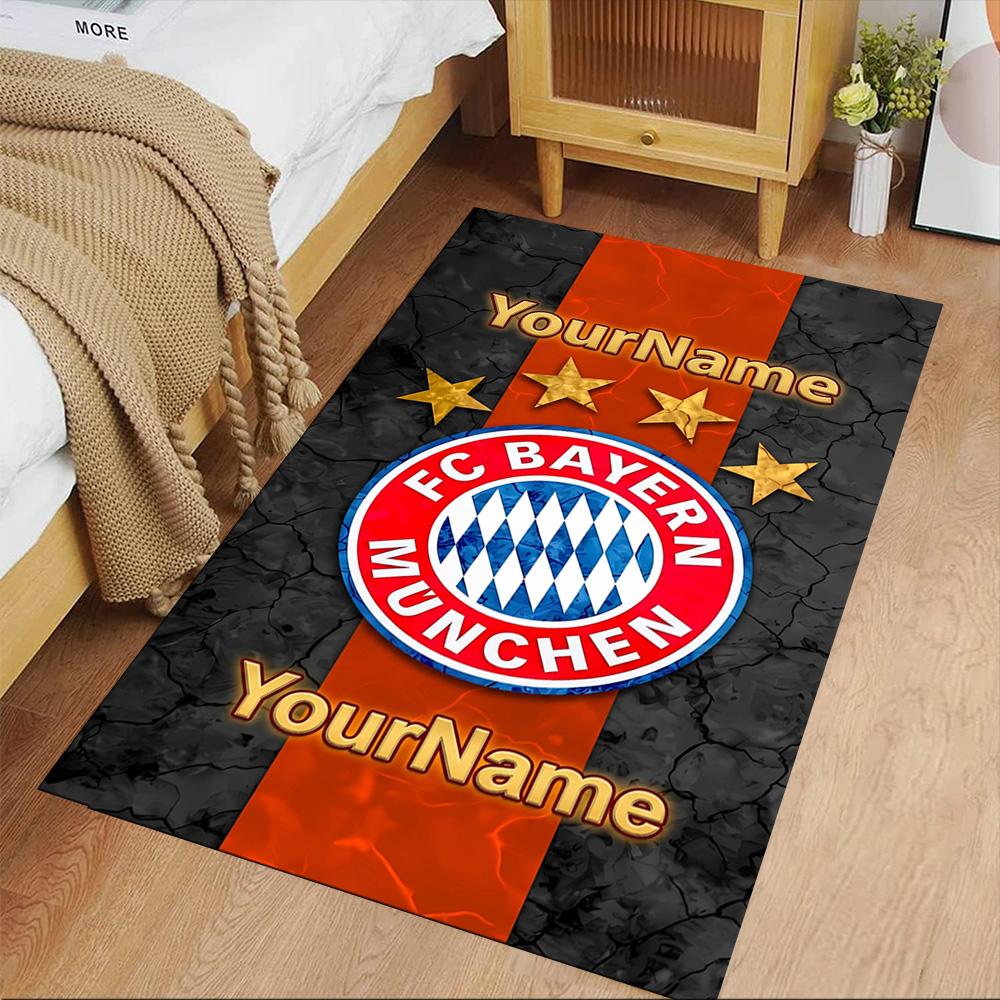 Bayern Munich Personalized Name Area Rug Perfect for Hallway Dormitory Living Rooms Bedrooms Antislip Carpet Office home decor