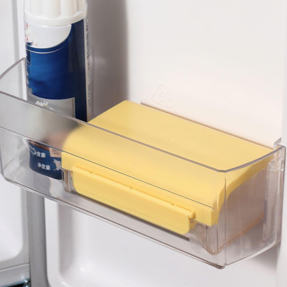 Plastic Butter Dish Sealed Butter Splitting Box Household Butter Tray  Refrigerator