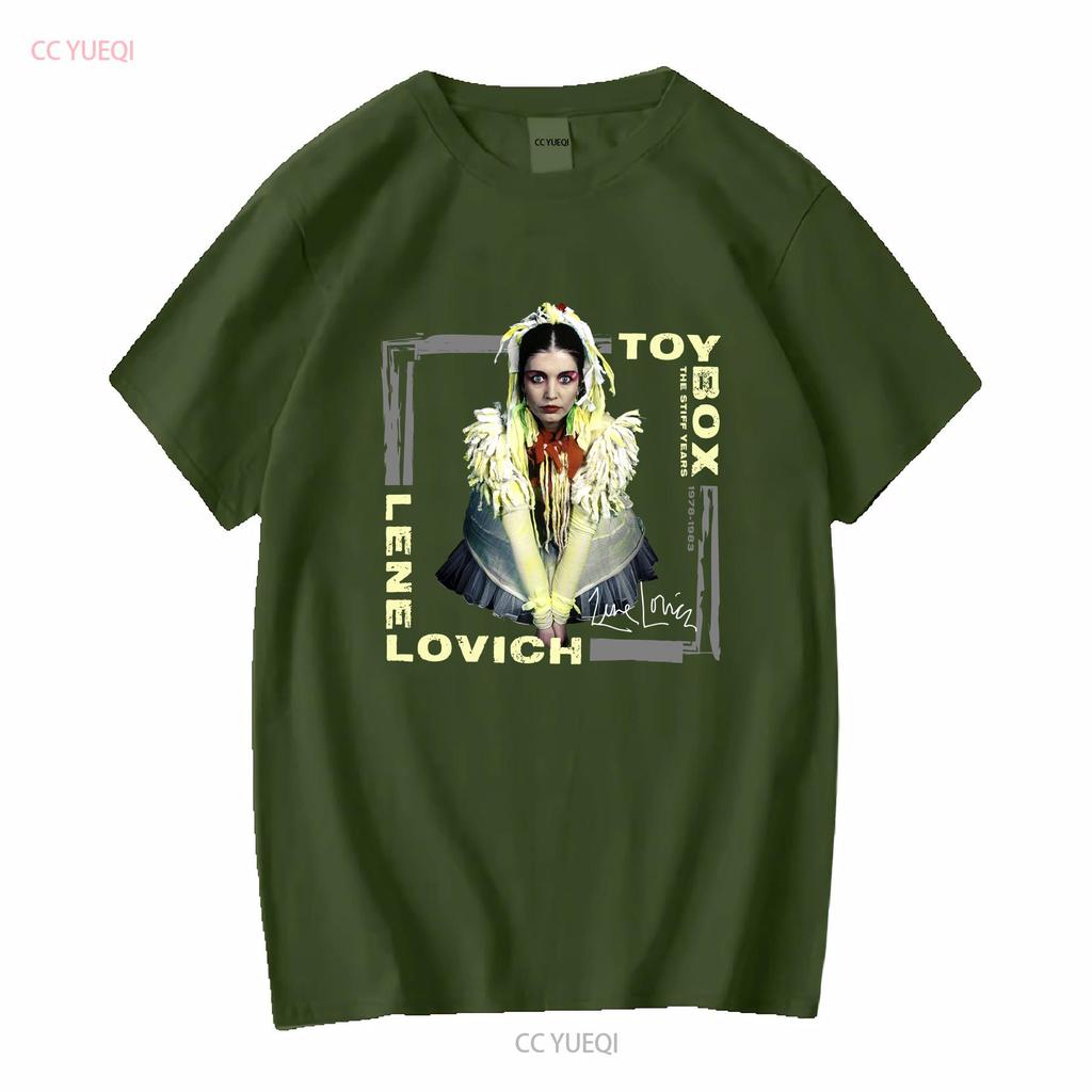 Caixa de Brinquedos Os Anos Rígidos 1978 1983 Lene Lovich S a 5XL Camiseta TMB2520 manga longa ou curta vintage Lavada Esticada