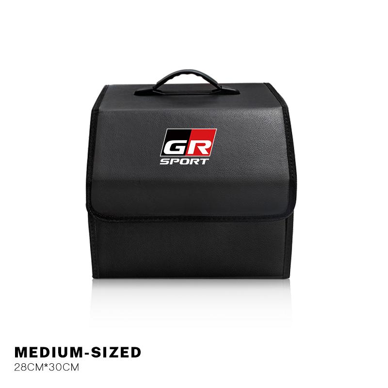 Car Storage Box Auto Trunk Organizer Tools For Toyota 86 Mirai Supra Prado Alphard Crown Vellfire Venza Avalon Prius CHR Keyring
