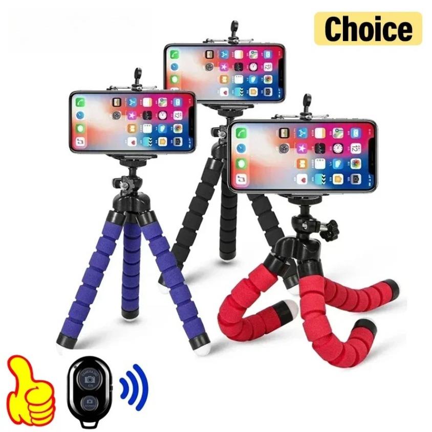 Compact octopus mini tripod with phone monopod and smartphone clip versatile mobile camera stand and camera support
