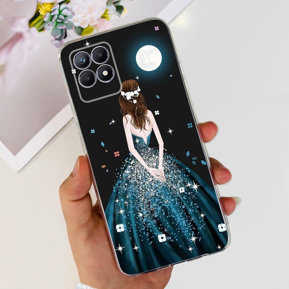 For Realme 8i Case Realme 8 Pro Cute Cartoon Cover Clear Silicone Soft Phone Case For Realme8 Pro Realme 8 5G 8i Back Cover Bags