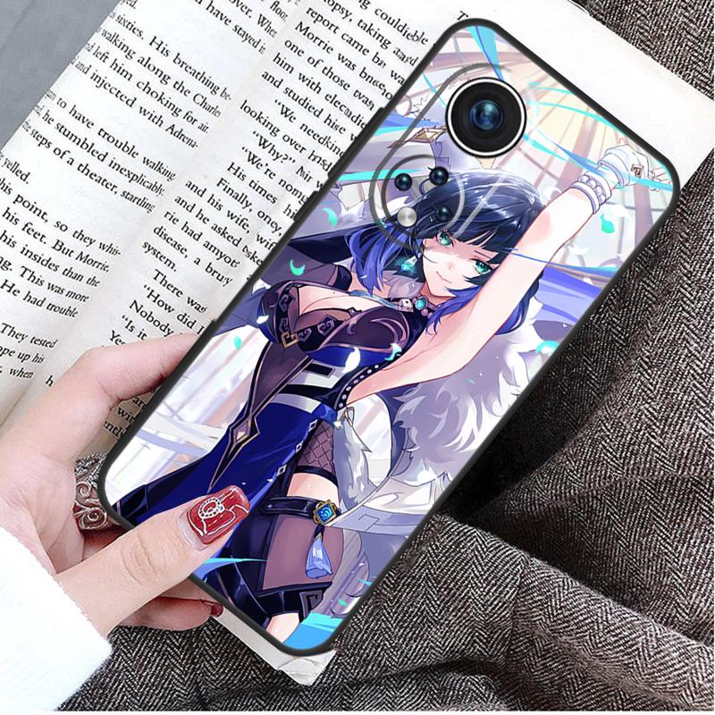 Yelan Genshin Impact Case For Honor Magic 8 6 7 Lite Honor 400 200 Pro 50 70 90 X8c X8b X9a X9c X9b X9d Win Cover