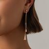 Smooth Surface Drop Tassel Necklace Thin Snake Chain Y Shape Necklace  Party Gathering
