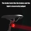 Cycle Rear Light Brake Sensing Safety Taillight Cycling Accessories 5 Modes Rechargeable Ride Lights For Men Women