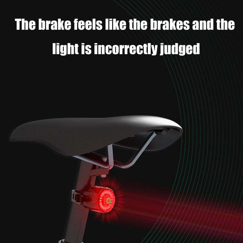 Cycle Rear Light Brake Sensing Safety Taillight Cycling Accessories 5 Modes Rechargeable Ride Lights For Men Women