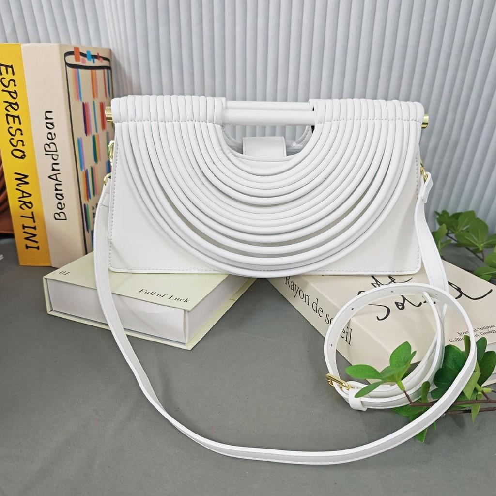 

Handbag Pu Chic Crossbody Bag With Woven Texture And Single Strap For Use Daily