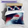Netherlands Football Printed Bedding 3 Piece Set Cozy Breathable Bed Cover Set as Housewarming Holiday Gift