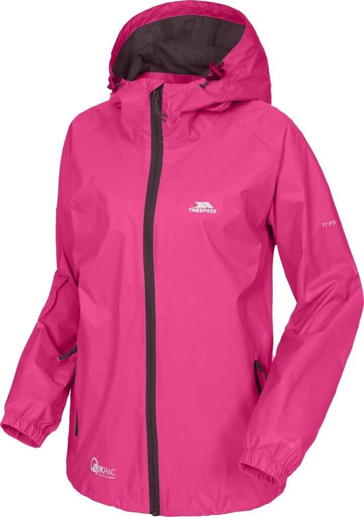 Trespass Qikpac Packaway Rain Jacket Pink