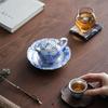 Song Yu Blue and White Ceramic Teapot and Teacup Set