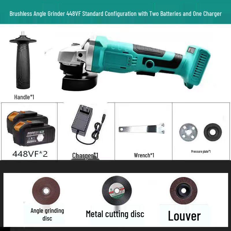 Universal Brushless Rechargeable Angle Grinder and Sander with Lithium Battery
