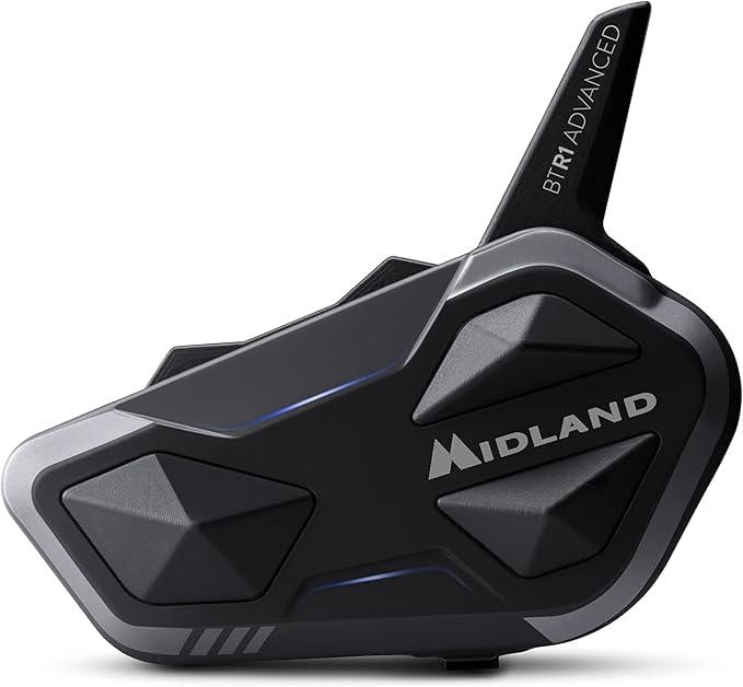 

MIDLAND BT R1 Plus Single Pack Motorcycle Bluetooth Intercom with Spatial Parallel and Up to Favorite Brand of Biker Girl and Former AKB Member чёрный