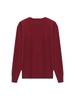 Midlife & Senior Fall Style Round Neck Long Sleeve Loose Fit Versatile Knit Sweater Top
