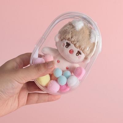 10cm Doll Doll Thicken Storage Pouch Backpack Lanyard Outdoor Doll Display Bag  DIY Keychain
